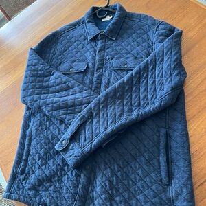 Faherty Men's Quilted Jacket - Navy Blue